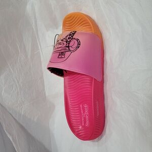 Skechers x Snoop Dogg pink orange ombre Low Slider Bombay Pop Slides size 10 new